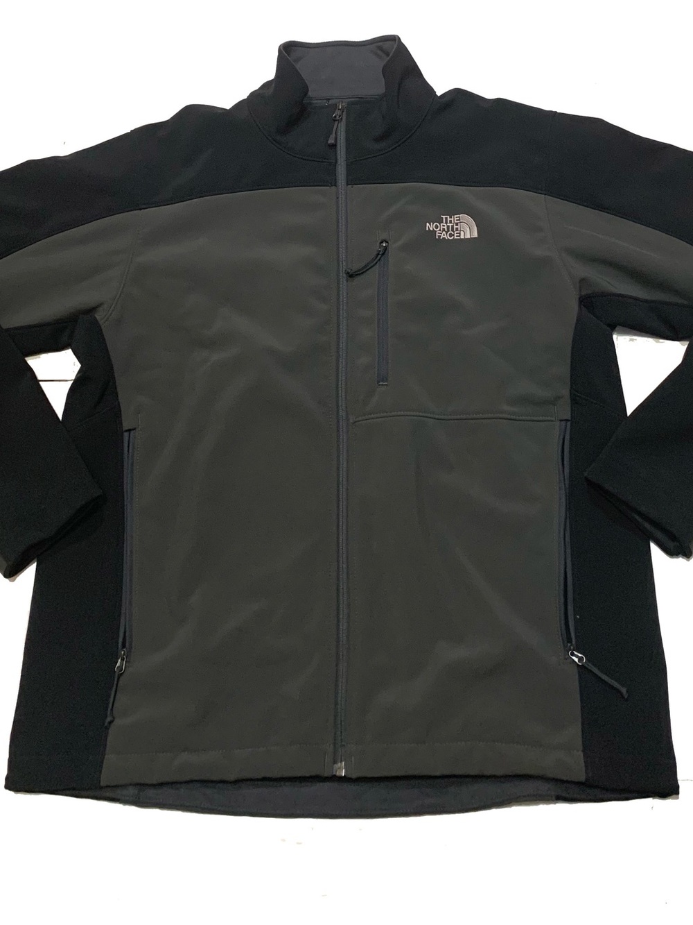 The North Face Men’s Black & Dark Gray Softshell Bomber Jacket